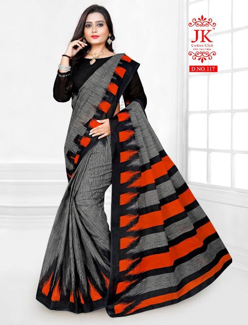 Jk Karishma 1 Casual Daily Wear Cotton Printed Latest Saree Collection